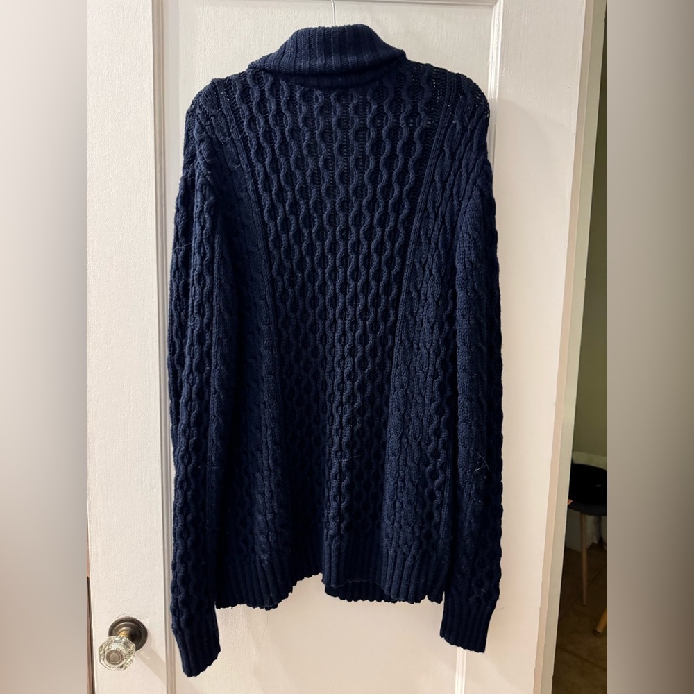 Saol Ireland Men’s 100% Merino Wool Cardigan Sweater - Picture 2 of 4